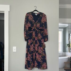 Floral Navy Dress